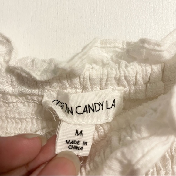 Cotton candy peasant blouse - Picture 4 of 6